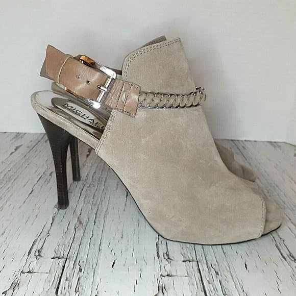 Michael Kors Open Toe Mule Heels 9 - Picture 3 of 10